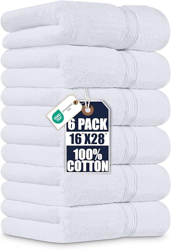 Utopia Towels 6 Pack Cotton Hand Towels, 600 GSM