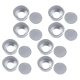 BESPORTBLE 8 Stück Runde Backformen aus Aluminiumlegierung mit Herausnehmbarem Boden und Einfacher Reinigung für Professionelle Bäckerei und Kuchen