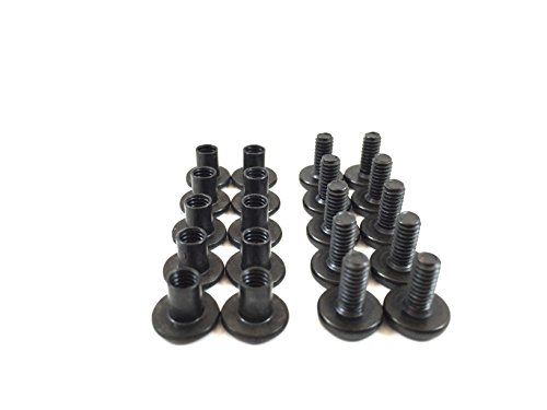 Gun Guy Gear Holster Screws - Chicago Screws - Leathercraft - Black Finish - 10 Pk (1/4" - Single 10 Pack)