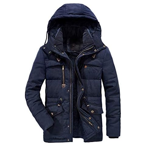 APTRO Men's Winter Padded Jacket with Hood Cover