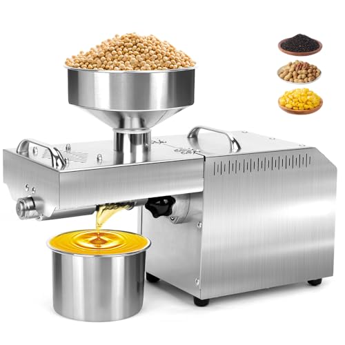 Máquina Automática Prensa Óleo, 110V, 700W, Máquina Prensa Óleo E...