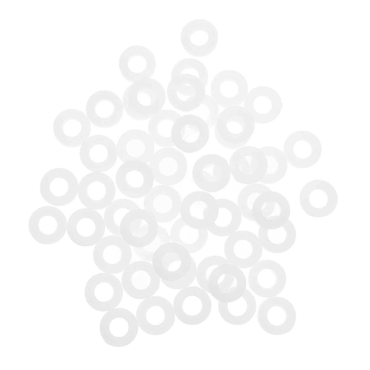 200pcs White Drum Washers: Snare Drum and Cymbal Mount Bracket Percussion Instrument Pads Accessories for Beginners and Professionals