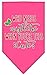 Mirage Pet Products Who Needs Mistletoe Screen Print Bandana Bright Pink Small