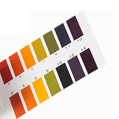 160x ph Teststreifen Testpapier Lackmuspapier ph-Wertebereich 1-14 mit Farbvergleichsskala (2x 80er Pack))