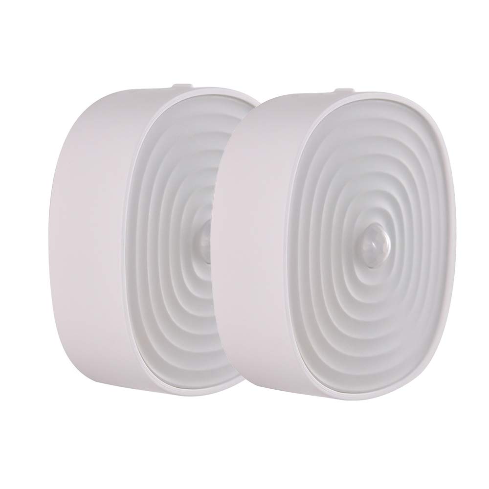 La luz del Sensor, Armario de luz, LED portátil Ligero de la Noche, 800Mah polímero de Litio de Litio, Cuentas de 5 LED, 3 Modos de Funcionamiento eficaz Consumo de energía, 2-Pack