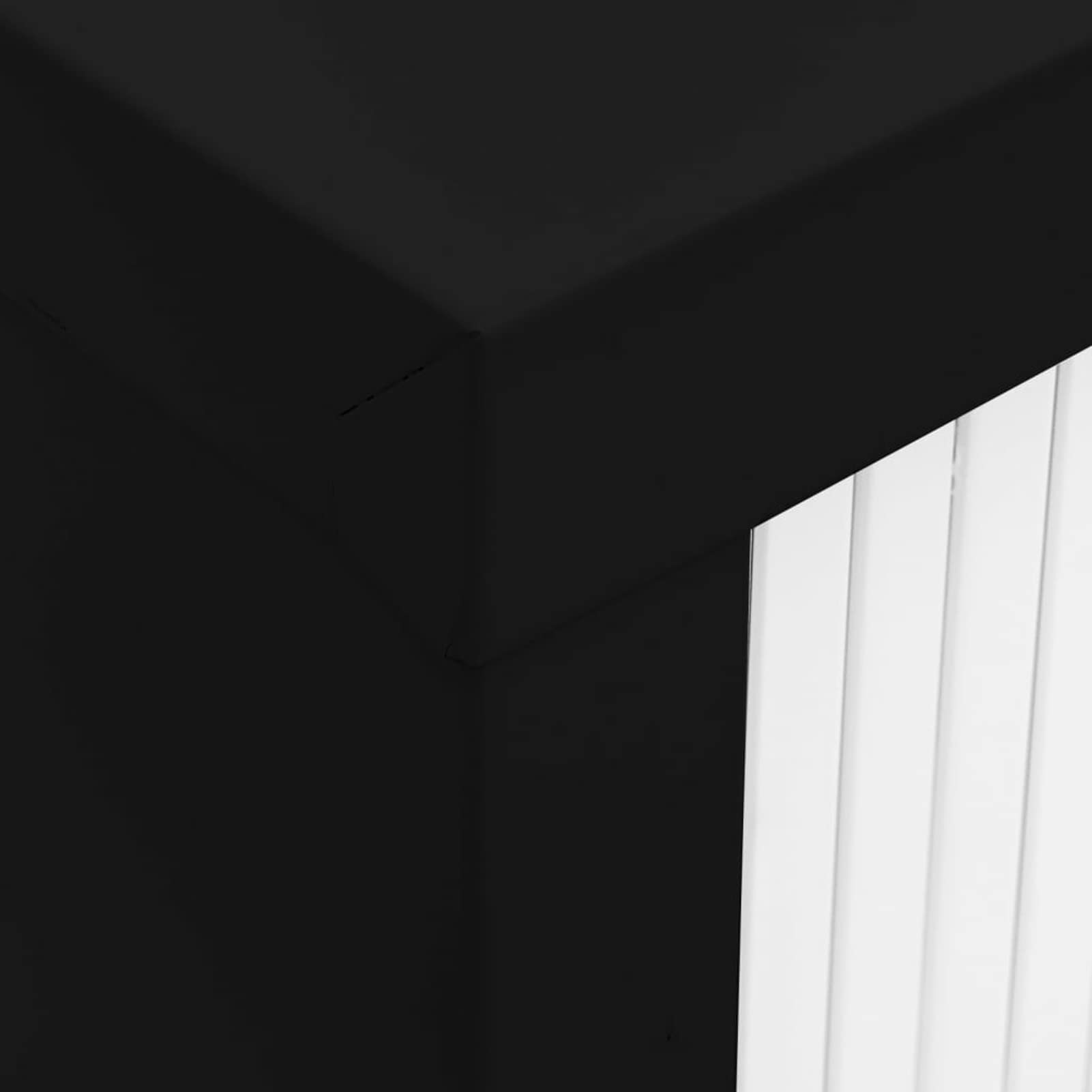 Armario de Acero con Puertas Correderas, 90x40x90 cm, Negro, 2 Estantes Ajustables, Capacidad 90 kg, para Salón, Dormitorio, Oficina