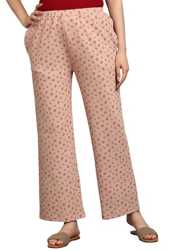 Image of Alan Jones Clothing Women's Straight Fit Mid Rise Solid Stretch Waffle Straight Pants