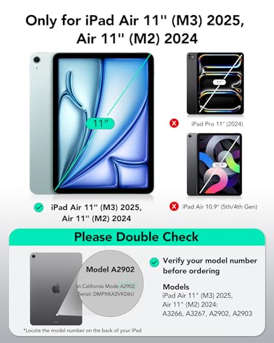 image for ESR 2 Pack Paper-Feel Screen Protectors for iPad Air 11 Inch M3/M2 (7t