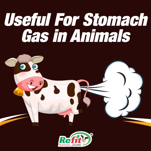 REFIT ANIMAL CARE Anti Bloating Supplement for Cows, Cattle and Livestock, Bloat Go 100ml, Pack of 5