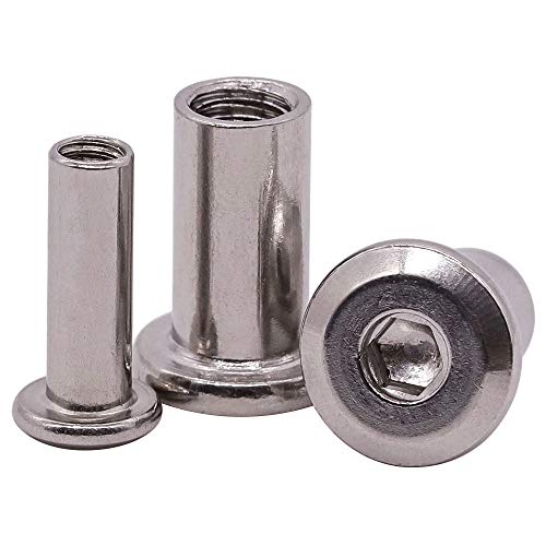 Écrous M6 x 15 mm inox 304 pour quincaillerie et fixation extérieure