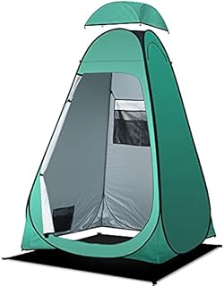 anngrowy Shower Tent Pop-Up Privacy Tent Camping Portable Toilet Tent Outdoor Camp Bathroom Changing Dressing Room Instant Privacy Shelters for Hiking Beach Picnic Fishing Potty, Extra-Tall, UPF 50+