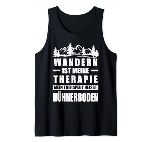 Hühnerboden Berg Gipfelkreuz Berghütte Tank Top