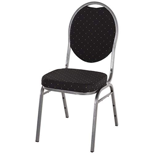 Raburg Stapelstuhl 20er Set DAVID - stabil bis 150 kg in SCHWARZ, Bestseller in Gewerbequalität + stapelbar für: Konferenz, Seminar, Wartezimmer, Bankett, Behörde, Schule/Uni & Gastro/Hotel Cover