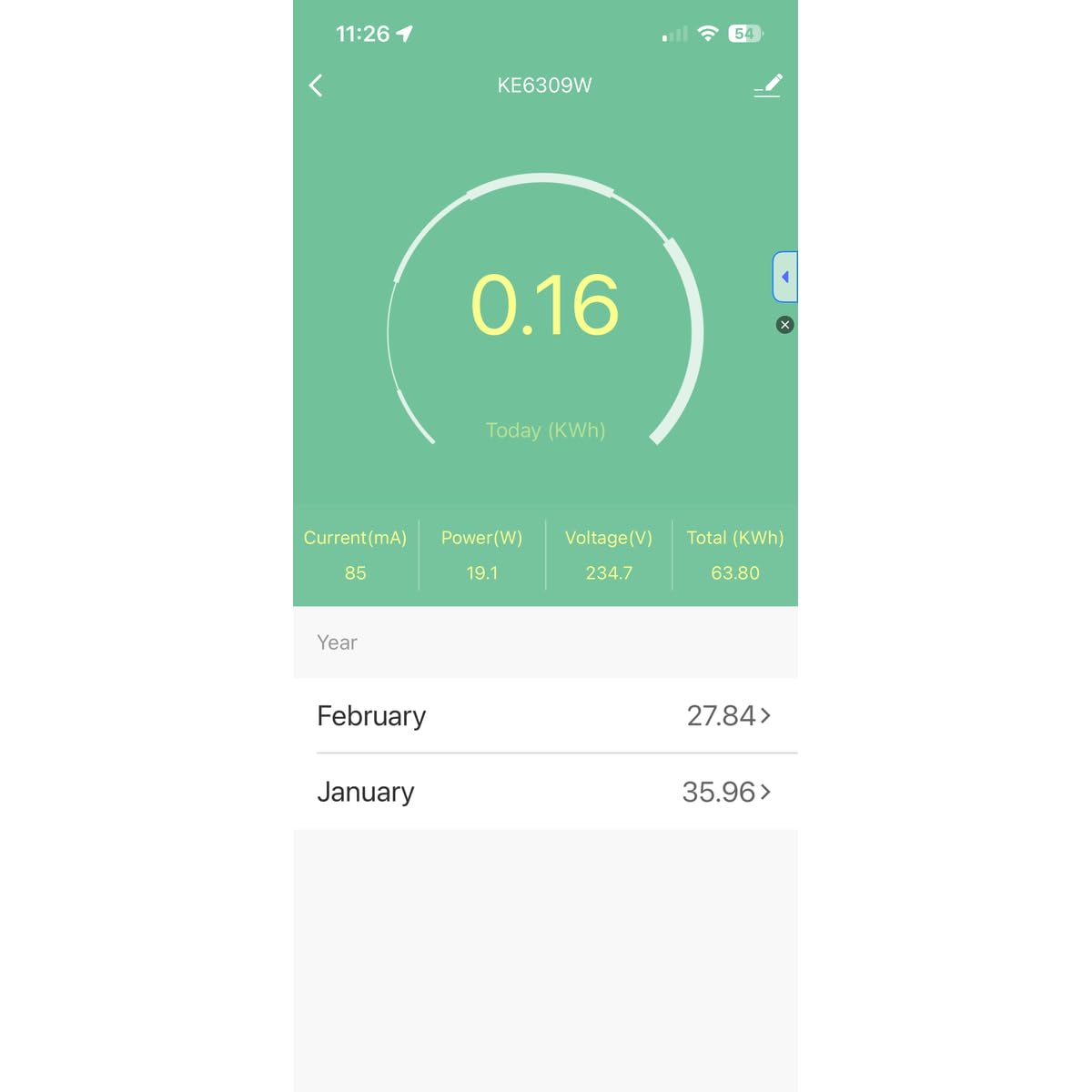 KETLER KE6309W Stromzähler – Mono 63 A – WLAN – Smart Life und Tuya