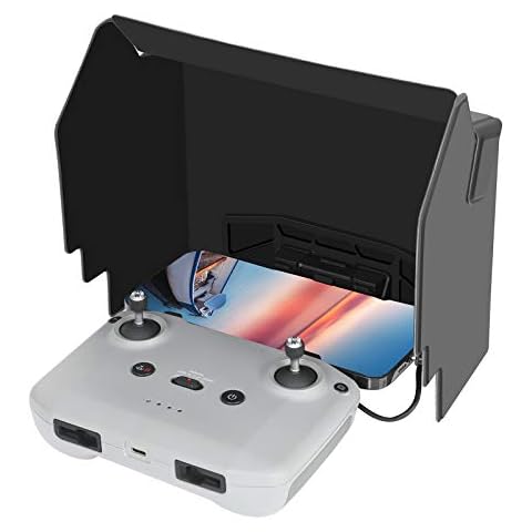SKYREAT Mini 3 /Mavic 3/Mavic air 2 / Mini 2 Sun Hood Shade for 4.7-6.7 inch Phone Accessories Compatible with DJI Mini 3 Pro/Mavic 3 //Mini 2 / Mavic Air 2 Drone Remote Controller(Without Lanyard) Cover