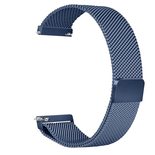 Image of Tobfit 22mm Strap Compatible for Fire-Boltt Ninja Call Pro, Phantom, Ring, Visionary (Watch Not Included), Stainless Steel Chain Strap with Magnetic Buckle for Men&Women