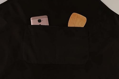 Miniatura 8 de Paquete de 5 delantales unisex para hombres y mujeres, con 2 bolsillos espaciosos, lavable a máquina, para cocina, manualidades, barbacoa, dibujo