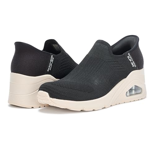 Image of Skechers Women's Uno Wedge - Kickin' Knit Hands Free Slip-ins