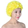 Dames Zwemmuts, Retro Ademende Zwemmuts met bloemen – Petal Badmuts