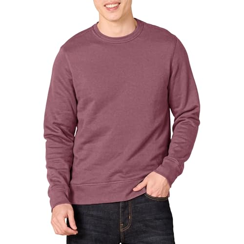 Amazon Essentials Mens Crewneck Fleece Sweatshirt with Ribbing (Available in Big & Tall) Purple Medium