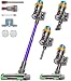 Cordless Vacuum Cleaner, 650W Motor 70Mins 55KPA Powerful, Self-Stand Cordless Stick Vacuum Rechargeable Anti-Tangle/LED Screen/1.8L Cup for Home Pet Hair/Carpet/All Floor
