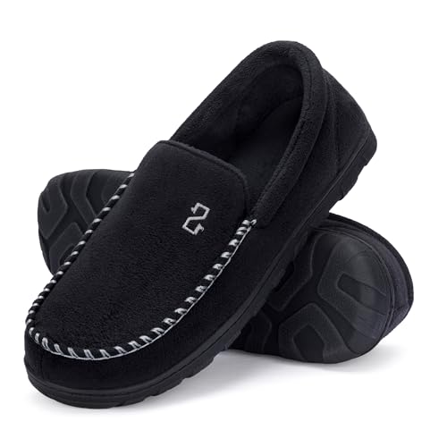 Zizor Men's Moccasin Memory Foam Slippers