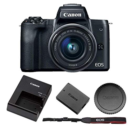 Black Friday Clearance Canon EOS M50 Mirrorless Digital Camera with 15-45mm Lens + 16GB Memory Card
