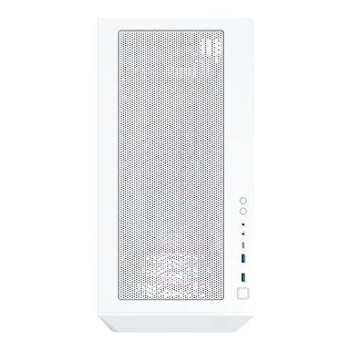 Image of Montech AIR 903 MAX, E-ATX Mid Tower Case, High Airflow, 3X 140mm ARGB PWM & 1x 140mm PWM Fans Pre-Installed, Tempered Glass Side Panel, Mesh Front, Type-C, Support 4090 GPUs, White