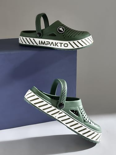 Image of Impakto Slide Wave Comfortable Classic Ultra Soft Daily Used, Lightweight with Adjustable Back Strap Design Clog & Slippers for Men's & Boy's