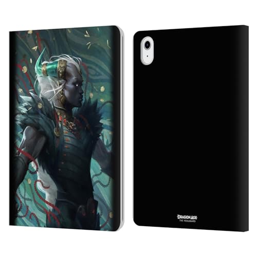 Protection iPad Air 11 Dragon Age Taash étui portefeuille cuir compatible modèles 2022 2024