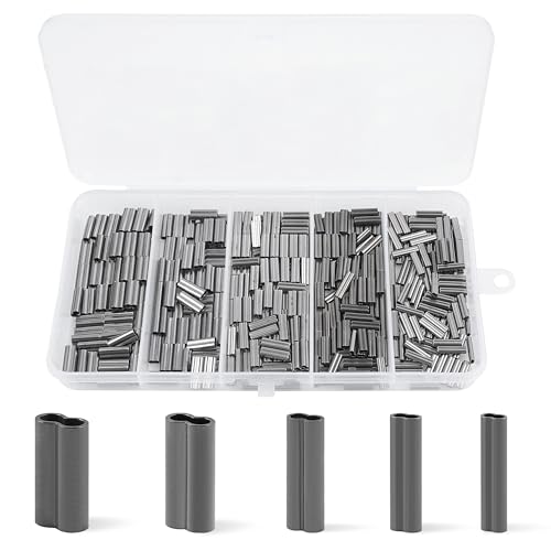Kit de manchon à sertir pour pêche SILANON en cuivre 400 pièces de 1 à 2 mm