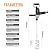 MAXXT Drill Mixer Set with Spade Handle 1/2 inch Electric Corded Mixing Drill Machine 9A Motor Concrete Mud Mixer