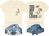 Christian Shirts for Women Jesus is The Light Shirt Christian Bible Verse Graphic Tees Faith Religious Shirt V Neck