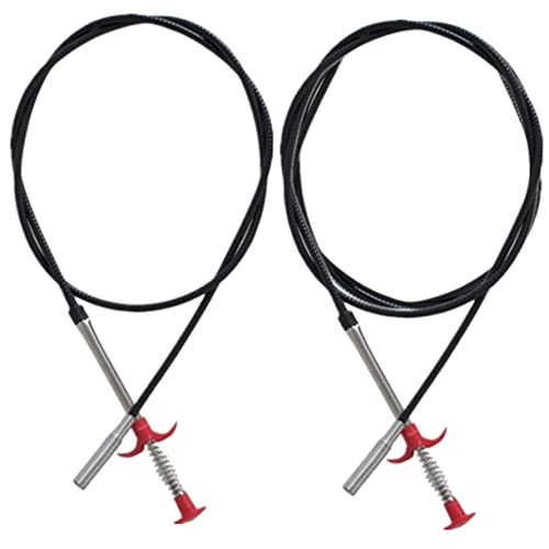 Ipetboom 2pcs Extended Grabber Drain Tools Flexible Sink Claw Pickup for Pipeline Cleaning
