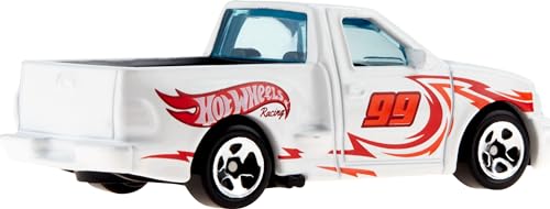 Image of Hot Wheels 10-Pack, Set of 10 Toy Trucks in 1:64 Scale, Mix of Officially Licensed & Unlicensed Pick-Ups, Rescue or Semi Trucks (Styles May Vary)