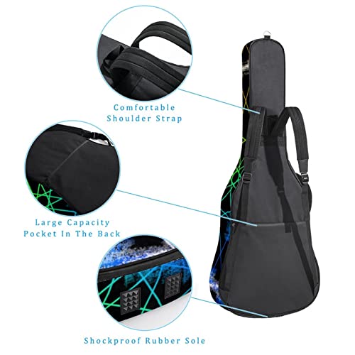 Étui de protection rembourré pour guitare acoustique classique Motif géométrique, Multicolore 04, 42.9×16.9×4.7 in… - Les Beatles, Paul McCartney, John Lennon, RIngo Starr, George Harrison Étui de protection rembourré pour guitare acoustique classique Motif géométrique, Multicolore 04, 42.9x16.9x4.7 in… – Image 4