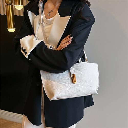 Sac à bandoulière seau unie de style coréen pour femme active