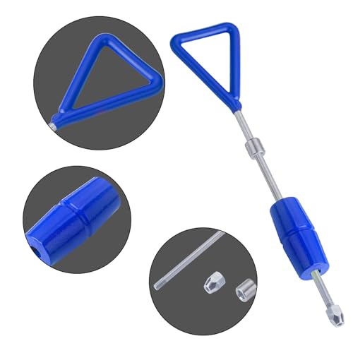 Image of 1 LB Slide Hammer with 3 Screw Tips,Dent Puller Slide Hammer Kit Auto Body Repair Tool Sliding Work DIY, One Piece Shaft /Handle for Strength (bLue)