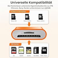 SD Kartenleser für iPhone, Lightning & USB‑C Lesegerät für SD Micro SD – Ansicht 3