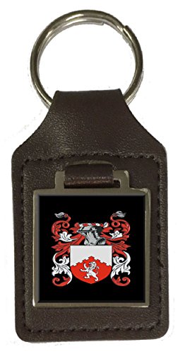 Porte-clés en Cuir McCall : ne perdez plus le blason de la famille marron