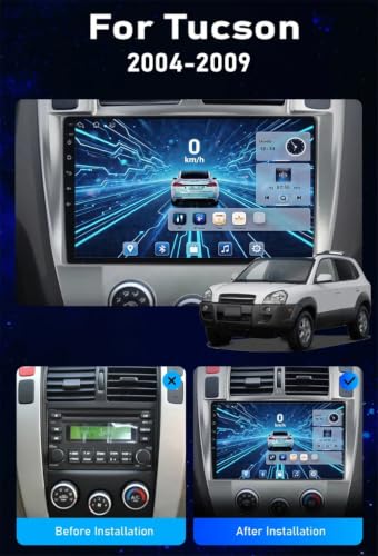Autoradio Android Hyundai Tucson : remplacez votre ancien poste par l'écran tactile 10.1'' avec Bluetooth - 2