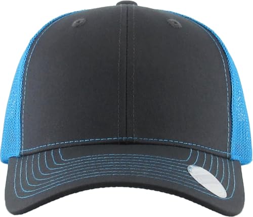 Image of Classic 6 Panel Cotton Twill Mesh Trucker Cap Hat Adjustable Snapback Hat