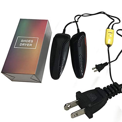 LHIABNN Electric Shoe Dryer + Timer, Stretchable Shoes Drying Device,Boot Dryer/Glove Dryer/Shoes Warmer, Footwear Heater (110V)