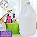 Quality Chemical Reusable 1-Gallon Plastic Jug – BPA-Free, Leak-Resistant, Secure Screw-on Lid, Ergonomic Handle, BPA Free, HDPE Plastic, Stackable, Versatile Design for Storage (Pack of 4)