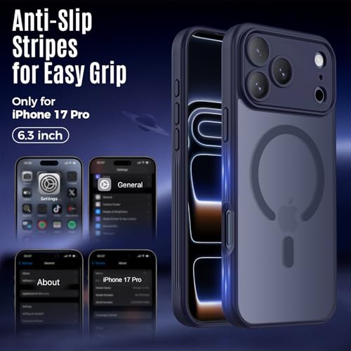 Image of Symcele Designed for iPhone 17 Pro Case Magnetic, Deep Blue