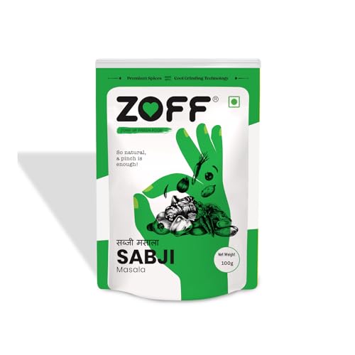 Image of Smart & Hygienic Packaging: Each 100g pouch is sealed in a premium zip lock pack that preserves freshness and ensures convenient storage. A must-have combo for every Indian kitchen. ZOFF Sabji Masala - Aromatic Spice Blend for Everyday Cooking - Premium Zip Lock Pouch - Net Weight - 100g