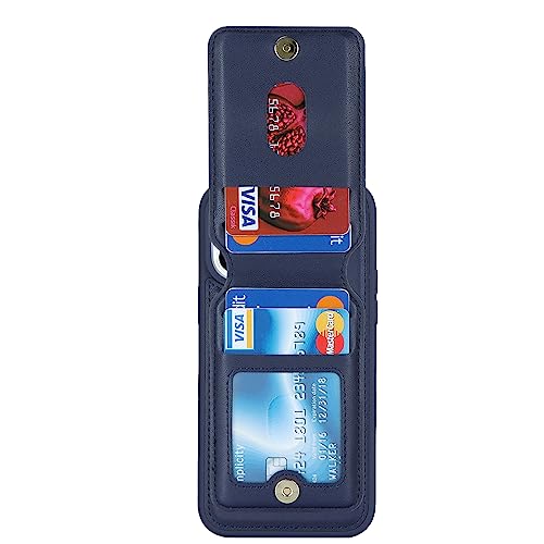 Étui portefeuille iPhone 13 Pro Max compatible MagSafe en bleu - 4