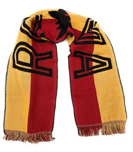 Écharpe Rome rouge et noire pour supporter mesurant 135 x 20 cm