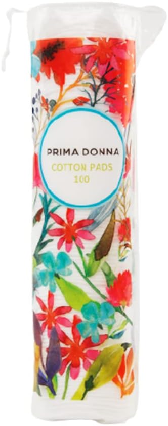 Prima Donna Cotton Round Pads, Soft and absorbent, Chemical Free, (White, Pack of 100)