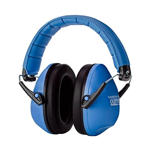 Vanderfields Kids Ear Defenders Children - Noise Cancelling Headphones Autism - 26dB SNR Blue - Passive Sound Blocking Earmuffs - Kids Ear Protection Earmuffs - Boys, Girls, Toddlers Age 3-16 Year Cover
